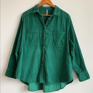 Free People Corduroy Button Down